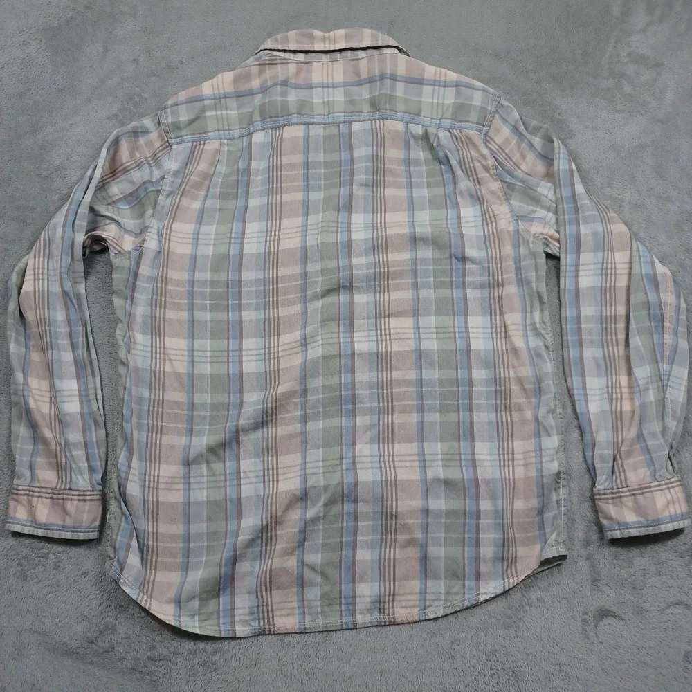 Tommy Bahama Shirt Mens XL Blue Plaid Relax Island Modern Fit Cotton‎ Blend